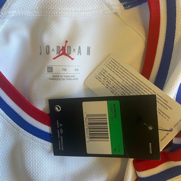 Jordan x Paris Saint Germain Dress Hyper White Nike Size XL Jersey Dress BB176 - Picture 10 of 10